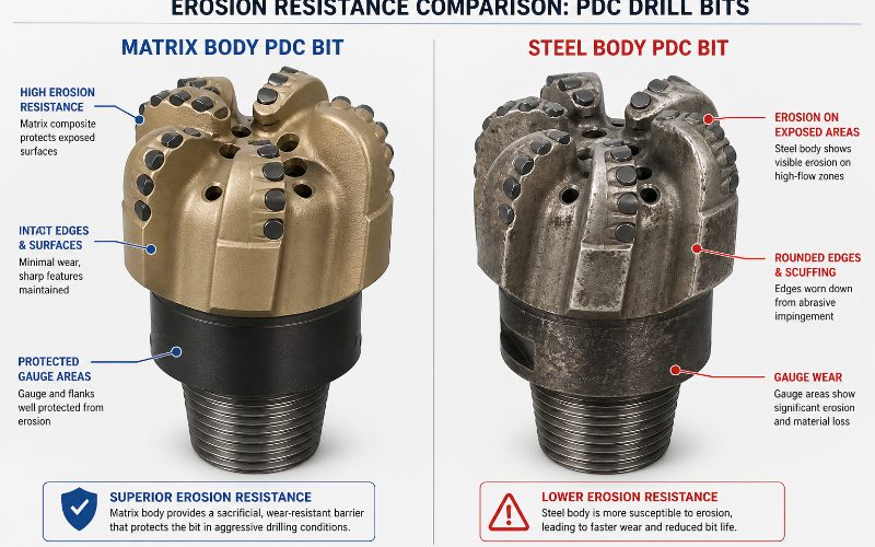 Matrix Body vs Steel Body PDC Bit